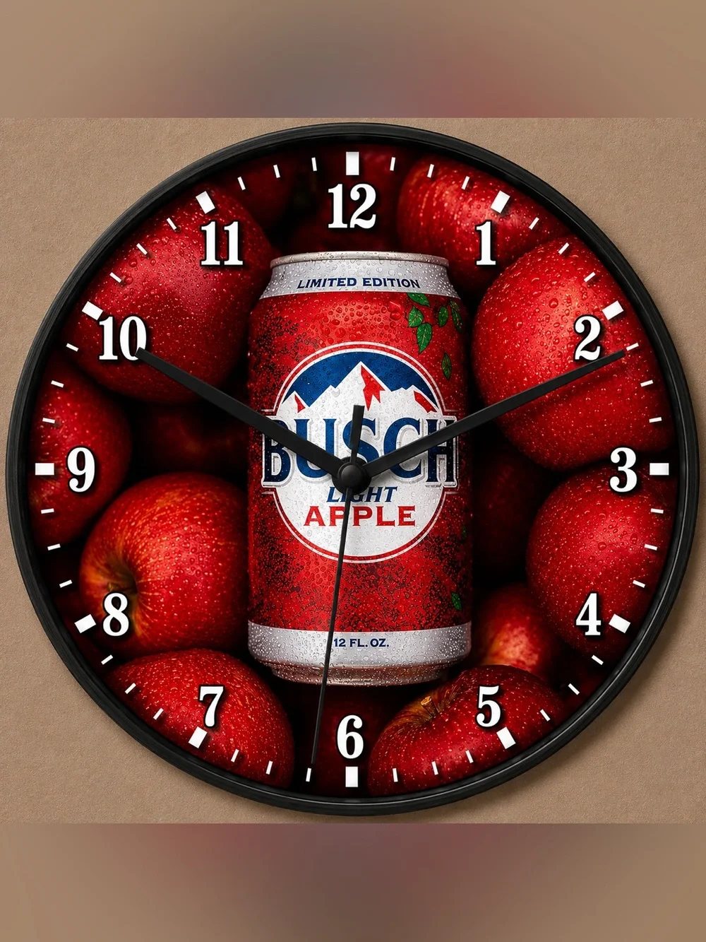 Busch Apple Red Wall Clock - Home Wall Decor